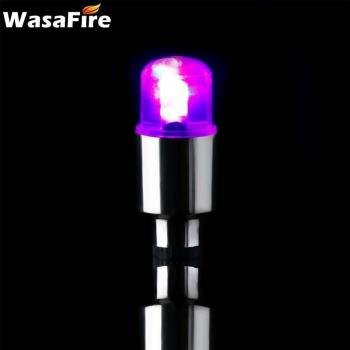 WasaFire 2pcs Bicycle Tire Valve Neon Lights