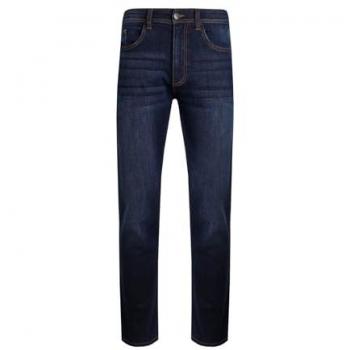Weird Fish Eddie Straight Leg Denim Jeans Dark Denim Size 38