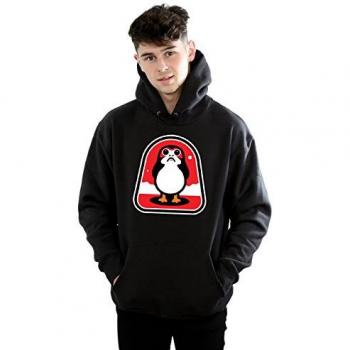 Felpa con cappuccio nera Star Wars The Last Jedi Porgs Badge