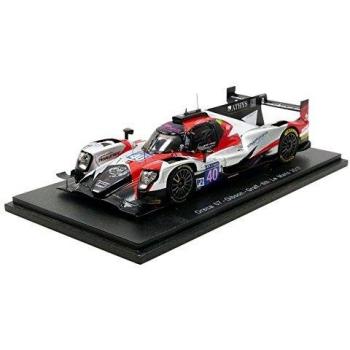 Spark 7 Gibson LMP2 Le Mans 2017 Oreca Coche de Colección 1/43 Plata/Rojo/Blanco
