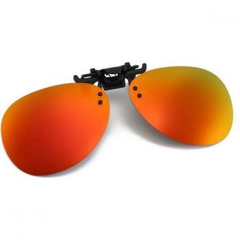 Clip-On Sonnenbrille mit polarisierten Gläsern für Nacht