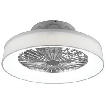 Plafoniera LED Ventilatore Farsund 30W 2200lm Dimmerabile con Telecomando e Luce Notturna, Bianco