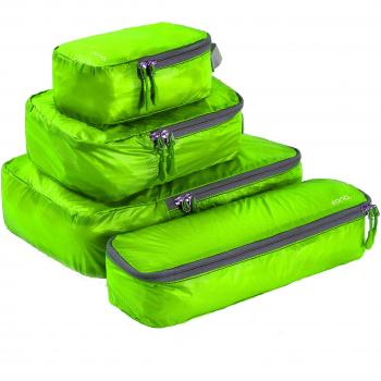 Eono Essentials Green Ultra-Light 4‑teilige Packwürfel