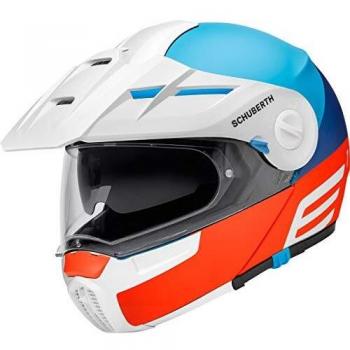 Schuberth E1 Cut Klapphelm Weiß/Blau/Orange S