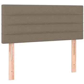 LED čelo postele v taupe barvě 90x5x78/88 cm
