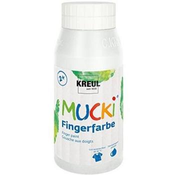 MUCKI leuchtkräftige Fingerfarbe, 750 ml, Weiß