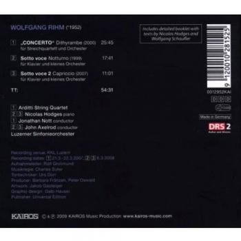 Streichquartett-Konzert: Dithyrambe/Sotto Voce