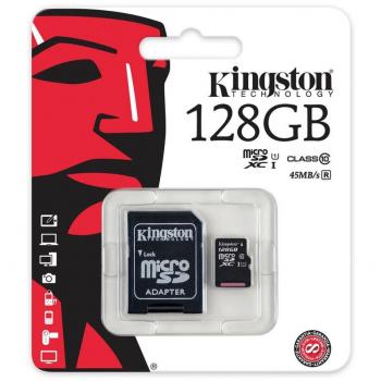 Micro SD Kingston 128GB Classe 10 SDHC