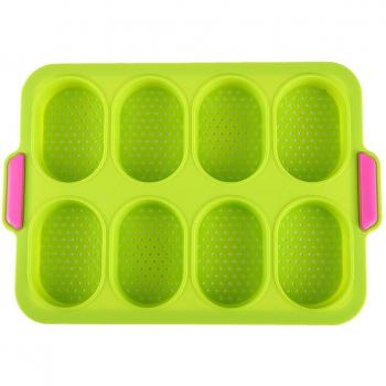 Non-Stick Silicone Bread Mold with 8 Grids for Baking