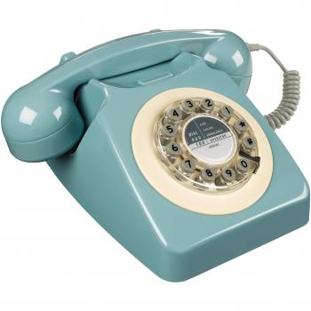 Blue Retro 746 Telephone by Wild and Wolf