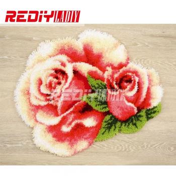 Unfinished Crochet Flower Rug Kit