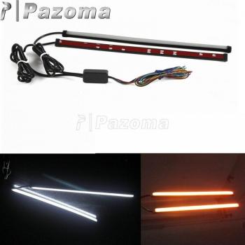 Bande lumineuse arrière moto rouge et ambre