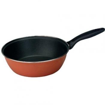 Ibili Sartén Honda Mango Orange 26 cm Acero Esmaltado Antiadherente