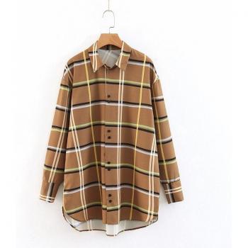 Camisa Casual de Cuadros para Mujer