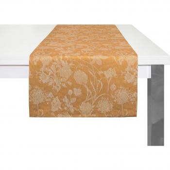 Adam Tischläufer »Flower Cuvée« curry 40x140 cm