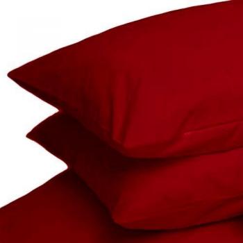 Linens Limited Red Polycotton Housewife Pillow Cases