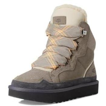 UGG Women's Highmel Canvas/Suede Sneakers – Grey – Size 7 – Female