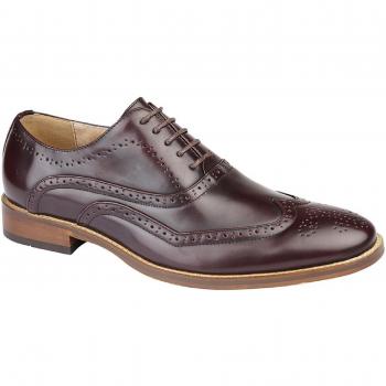 Goor Flügelkappen-Oxford-Schuhe Herren rot 13 UK