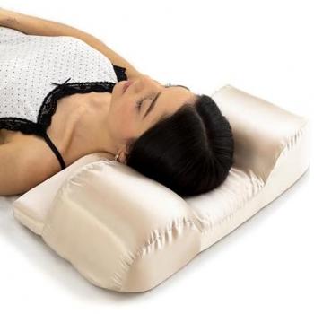 Cuscino cervicale ergonomico antirughe con federa in raso Youthlow
