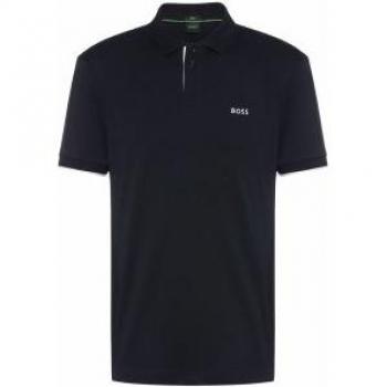 Polo BOSS Paule para Hombre, Casual, Manga Corta, Color Marino