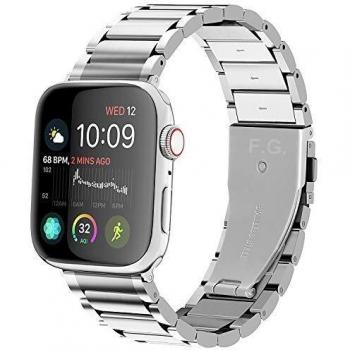 Silberes GerbGorb‑Armband für Apple Watch 40 mm
