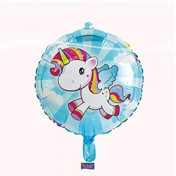 Magischer Einhorn‑Ballon aus Folie, 45 cm – Nr. 65046