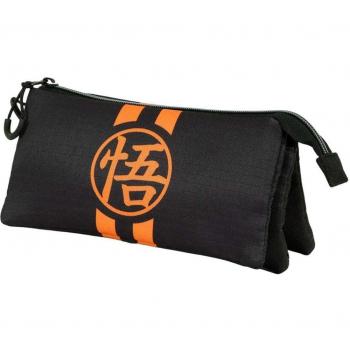 Dragon Ball (Bola de Dragón) Lining Ball Estuche Portatodo Triple ECO, Negro