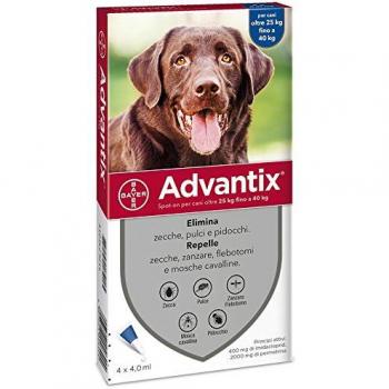 ADVANTIX SPOT ON ANTIPARASSITARIO PER CANI DA 25 KG A 40 KG