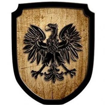 Holz-Adler-Wappenspiel Natur