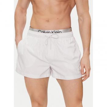 Calvin Klein Swimwear Shorts, Weiß, Regular Fit – KM0KM00947