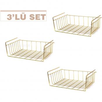 Organiseur de Rangement Mécanique – Panier Suspendu 3×Bermeks