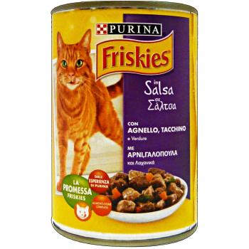 Friskies Bocconcini Truthahn & Lamm Gemüse-Meister, 400 g Nassfutter