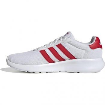 Adidas Lite Racer 3.0 Homme – Confort Ultra Léger (Blanc/Red)