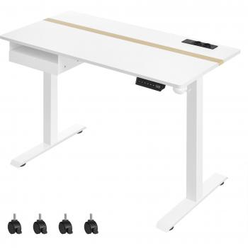 Bureau VASAGLE Bois Naturel Assis-Débout 60×120 cm