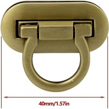 Metal Twist Lock Clasp for Handbag Accessories
