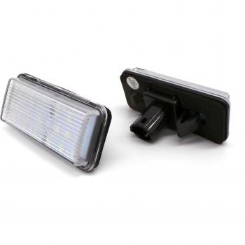 Lámparas de matrícula LED 12V para Toyota y Lexus, 2 uds