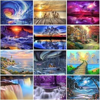 Mosaico Estelar 5D – Pintura con Resina y Diamantes Imitación (Aurora Boreal)