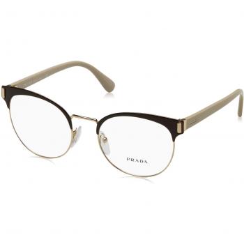 Gafas Prada 0PR 63TV, Monturas para Mujer, Multicolor (Marrón/Oro Pálido)