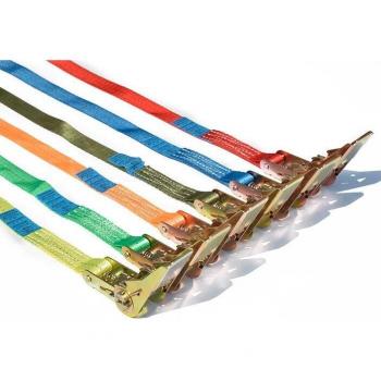 2-teiliges Set 500 kg (0,5 T) x 5,5 m Ratschen-Spanngurt zur Ladungssicherung