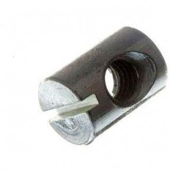 Pack of 200 M6 x 14mm Long ZP Slotted Barrel Nuts for Furniture Bolts