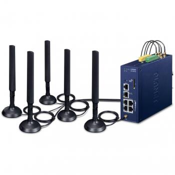 PLANET LCG-300-NR-US Passerelle Cellulaire IoT Industrielle LoRaWAN + 5G NR avec 5 Ports 10/100/1000T
