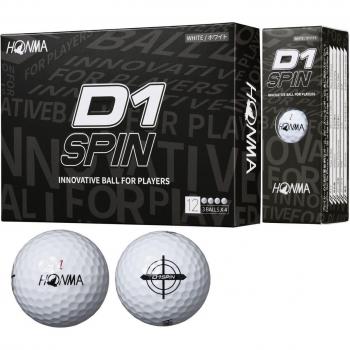 Honma Golf D1 SPIN 2023 – 12 Bolas de Alto Desempeño