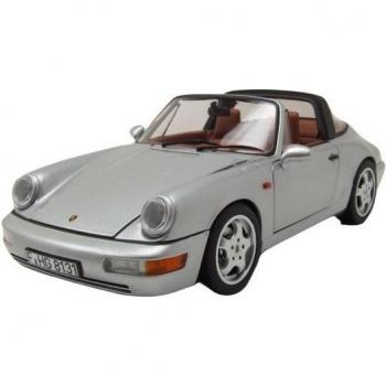 Norev 1:18 Modellauto: Porsche 911 (964) Carrera 4 Targa 1991 – Silber