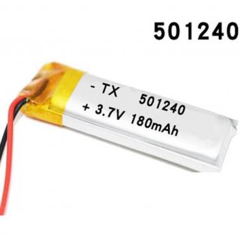Pack rechargeable 3,7 V 180 mAh – modèle 501240 (MP3/MP4)