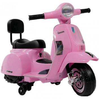Mini Moto Eléctrica Vespa Clásica Rosa