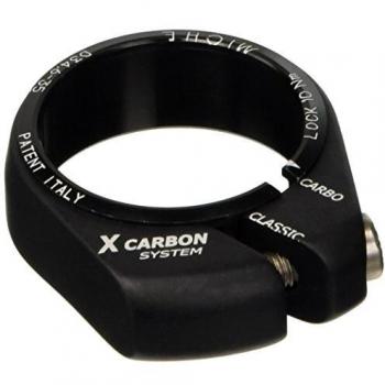 Collarino Sella Miche in Alluminio per Carbonio 34.8 mm Nero
