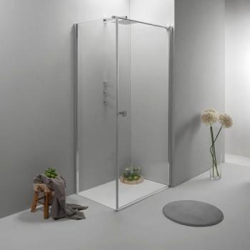 Box Doccia Elite Angolare 70x100 CM Porta Battente Trasparente