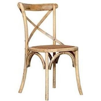 Biscotti Set 2: Silla Moderna de Madera de Fresno 88x48x52 cm