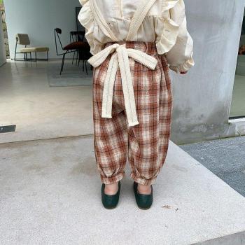 Ensemble de Vêtements à Carreaux pour Enfant