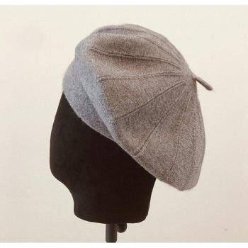 MAXSITI U Warme Wollmischung Baskenmütze für Frauen, elastischer retro Malerhut für Herbst und Winter